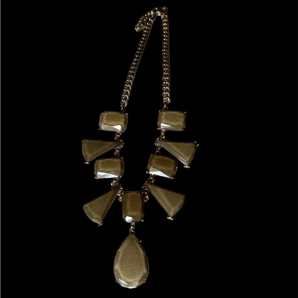 Gold jeweled necklace